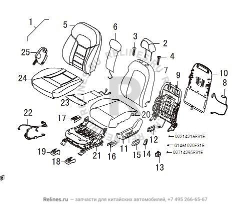 FR seat assy LH - 68000***Z08AA