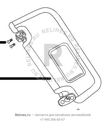 Козырек солнцезащитный левый (новый салон)