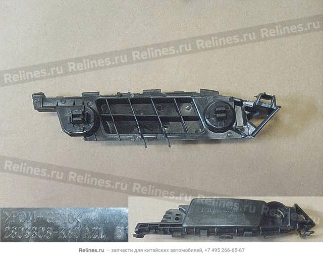 Кронштейн бампера переднего правый пластиковый