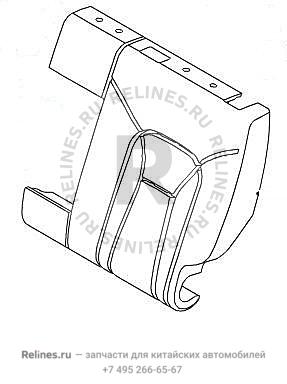 Cushion assy,RR row LH seat backrest - 705550***00BD7