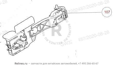 Каркас наружной ручки задней правой двери