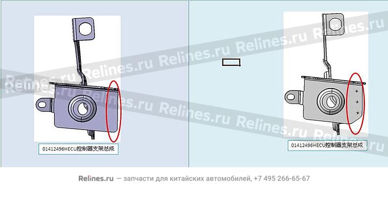 Кронштейн блока ABS - 101***901