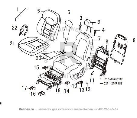 FR seat assy LH - 68004***Z08AB