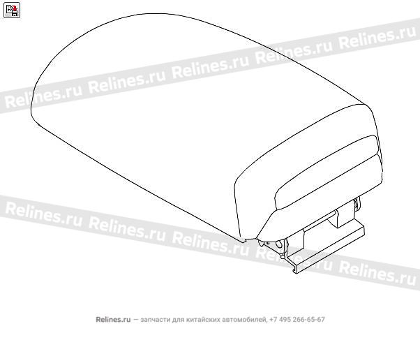 Armrest assy-passage seat - 530512***08A86