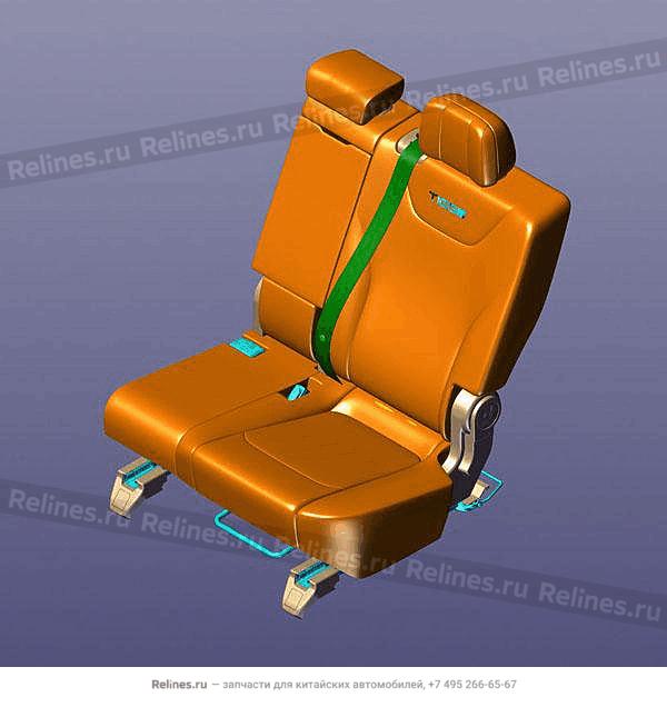 Seat LH with BUCKLE-2ND row