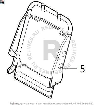 Driver seat backrest frame assy - 68011***25BA