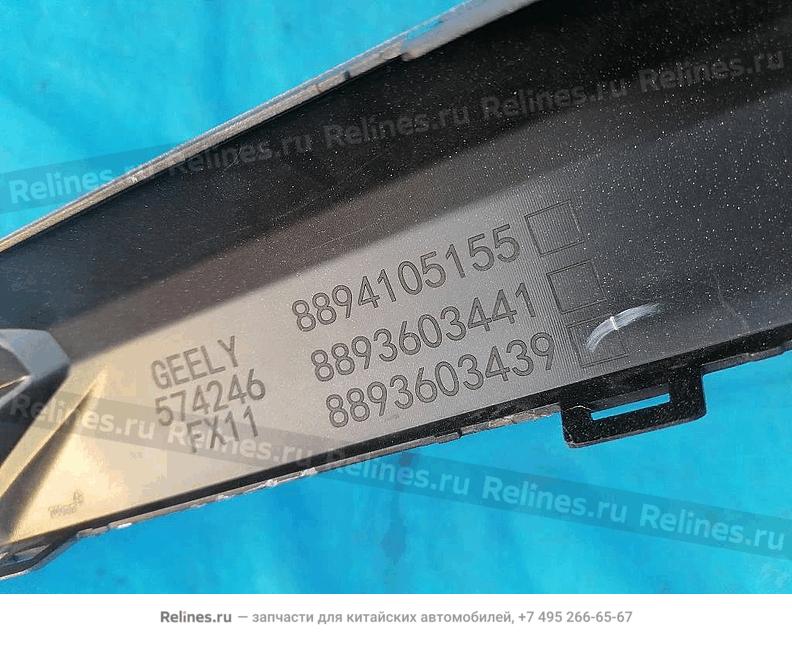 Накладка декоративная заднего бампера - 60441***0S44