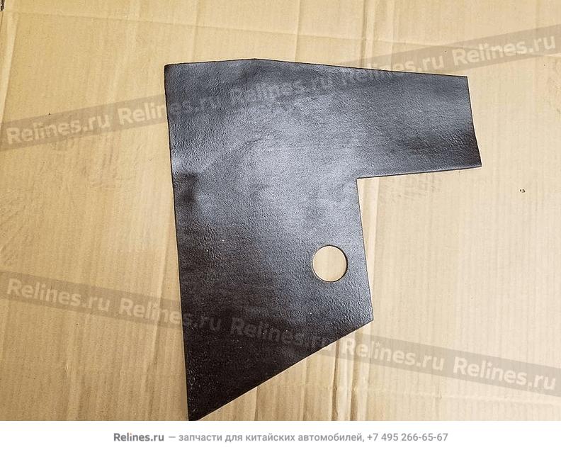 Damping plate,lower ,front rail - 502***600