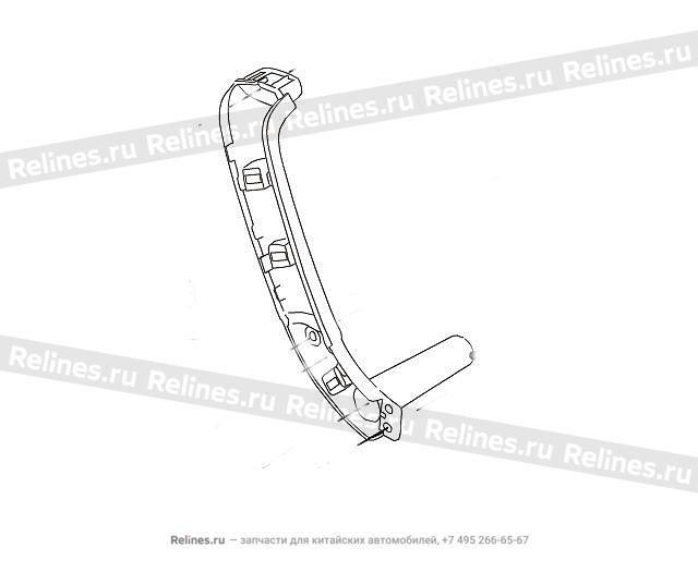 Mounting base RR door handle RH - 620201***09AE3