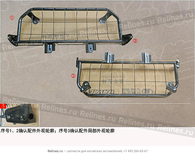 RR seat dushion frame assy