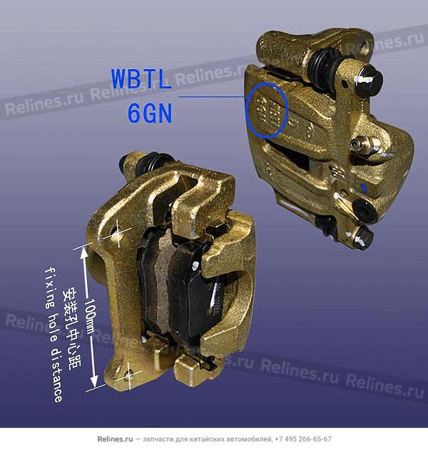 RR brake caliper-rh - B14-3***60AB