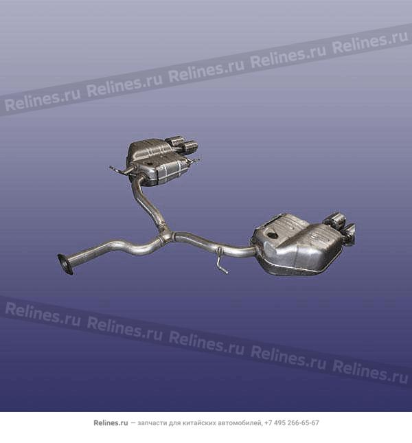 Глушитель задняя часть T1D