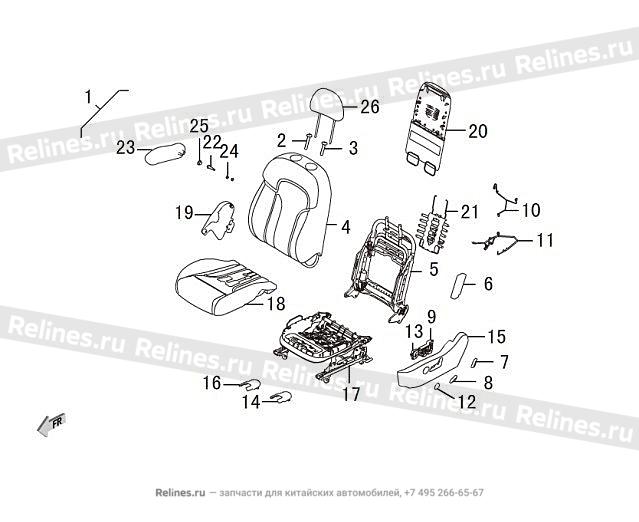 Driver seat assy - 680060***16E86