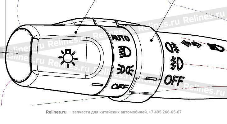 Переключатель подрулевой левый - 101***657