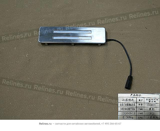 RR door courtecy pedal assy,RH - 54024***Y00A