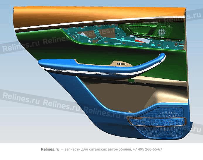 Дверная карта задняя левая с переключателями T1D - 40300***AAABN