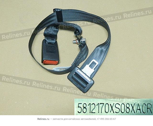 Double end lock assy-rr seat belt RH - 581217***8XACR