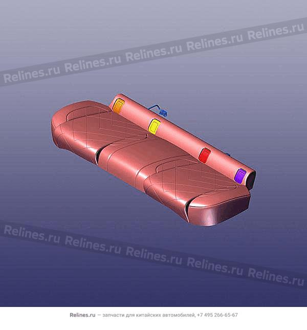 Cushion-rr seat