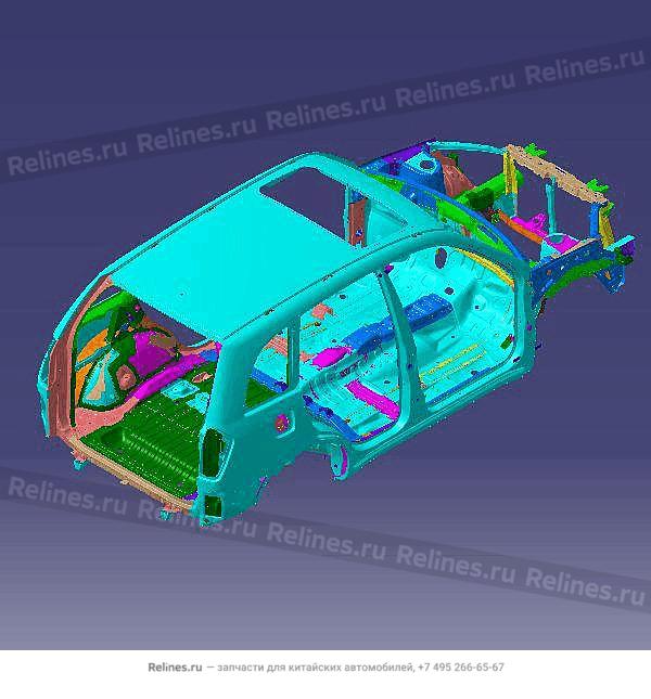 Vehicle body frame