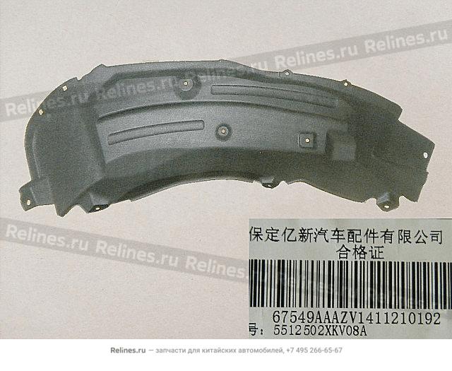 Подкрылок колеса заднего правого