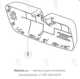 Накладка кронштейна зеркала нижняя