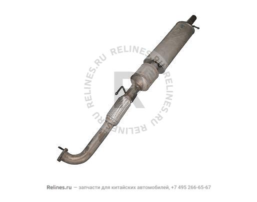 Master catalytic converter & RR silencer assy