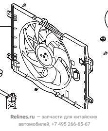 Вентилятор радиатора в сборе - 13081***Y9AA