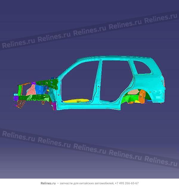 Vehicle body frame