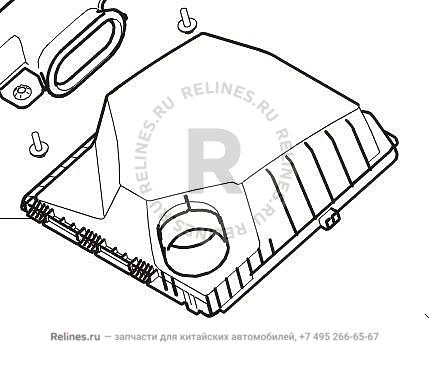 Корпус воздушного фильтра верхний
