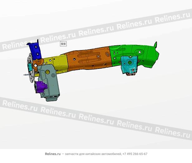 Plate assy,RH FR main sill,INR - 84002***Q00A