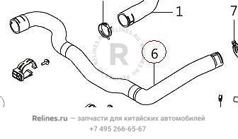 Шланг радиатора отводящий