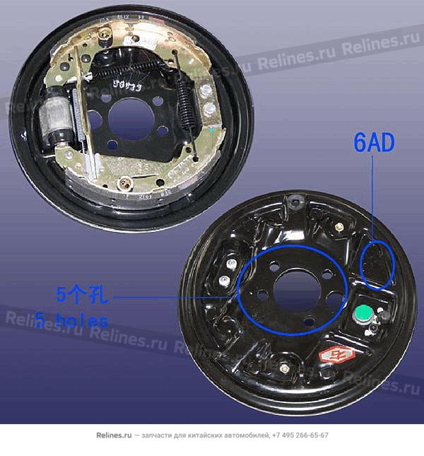 Механизм тормозной задний левый (ABS) - A11-3***20BC