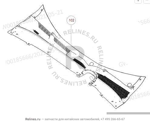 Панель вентиляционная - 53041***C01A