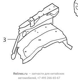Элемент крыла кузовной правый - 84001***W01A