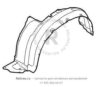 Подкрылок передний левый H9 - 55121***V64A