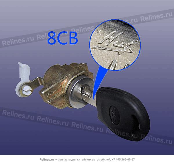 Lock core&key-fr door RH - A13-8***05320