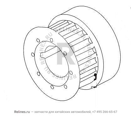 Crank shaft timing pulley - 1021***ED01