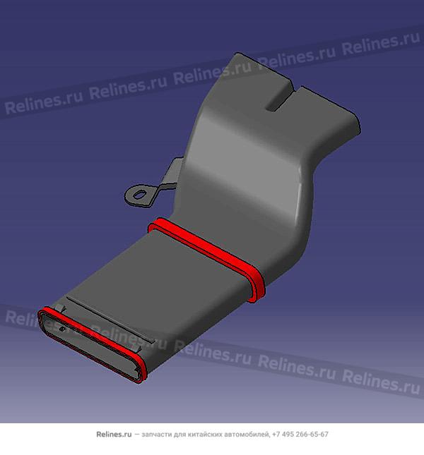 Vent pipe-rr foot RH - T21-***080