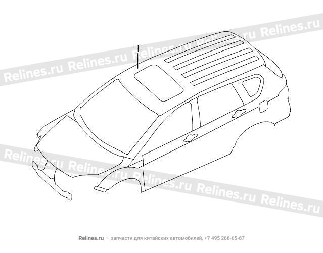 Body assy(w sunroof mounting socket) - 50000***Z54A