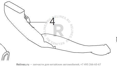 RR transission LWR air duct no.2 assy,RH