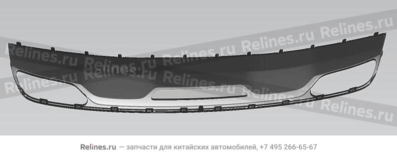 Облицовка заднего бампера нижняя часть