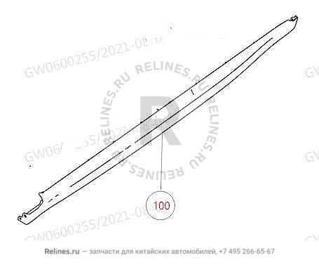 Панель внешней отделки порога левой двери - 500620***01A8L