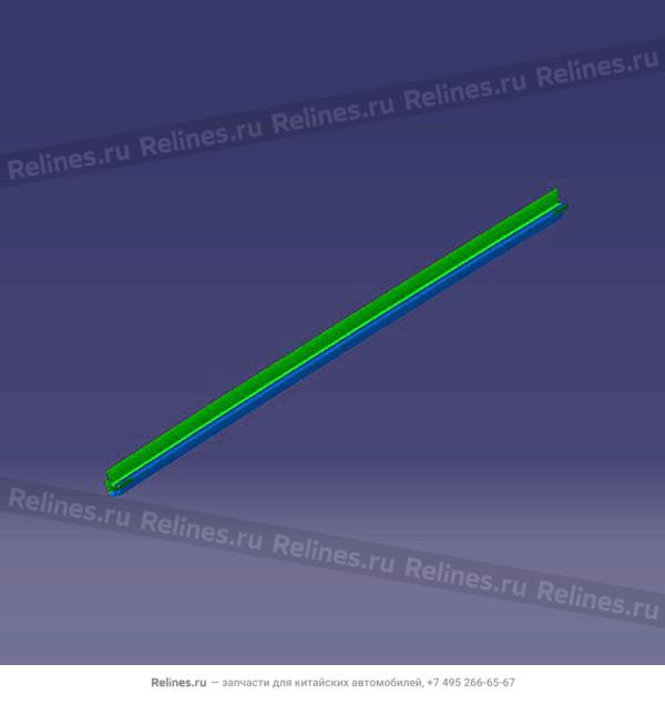 FR door INR beltline weatherstrip RH