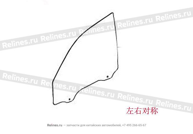 Стекло двери передней правой