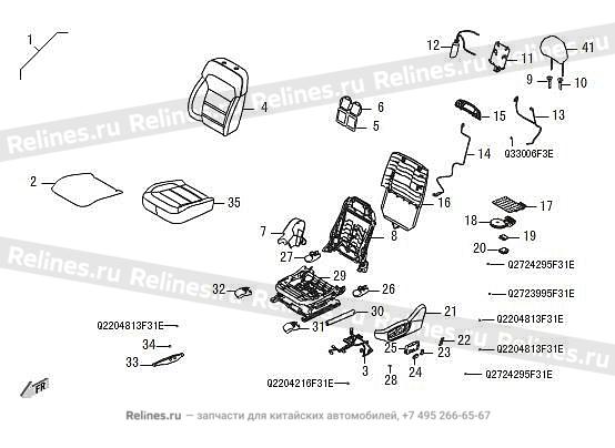 Driver seat assy - 680090***08BD7