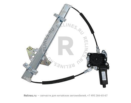 Regulator - FR window lh-electric