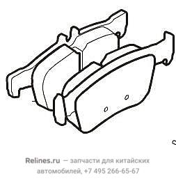 Колодки тормозные задние - 35023***Y00A