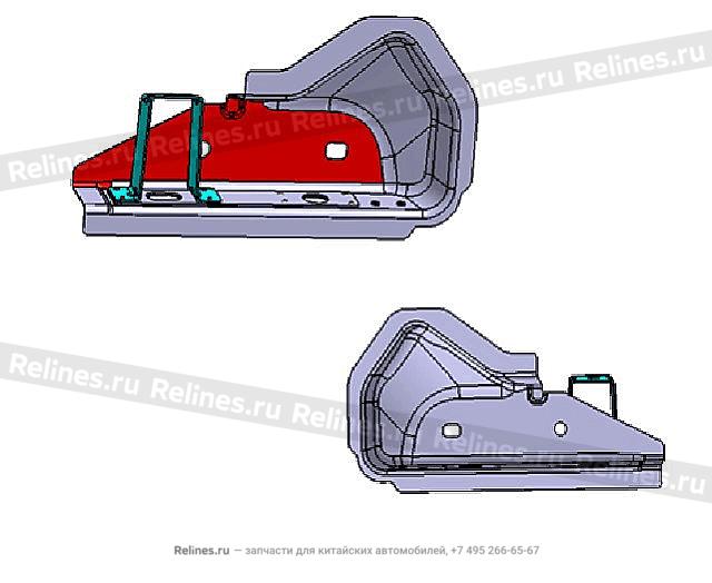 LWR plate side girder assy FR Wall RH