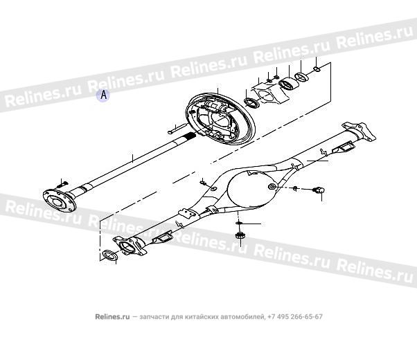 RR axle assy - 2400***P27