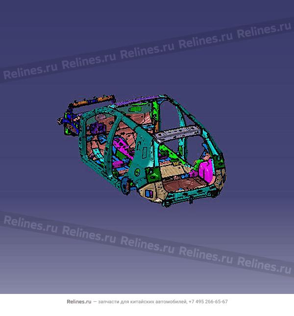 Vehicle body frame - J68-50***0BA-DY